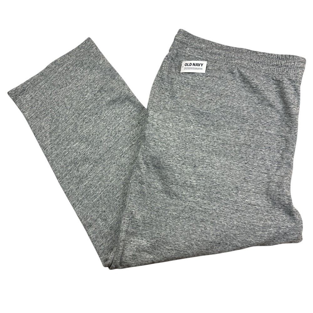 Old Navy Plus-size Heathered Grey Men’s Sweatpants 4XL Tall Straight Leg NWT